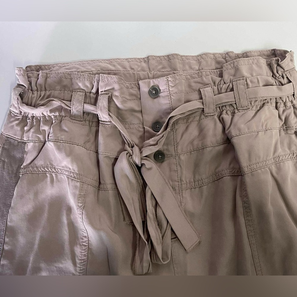 Free People Taupe dusty rose Pants with Tie Belt